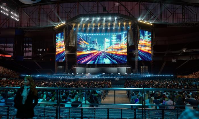 Ford Field - Section Vip Tables 2 Seat View