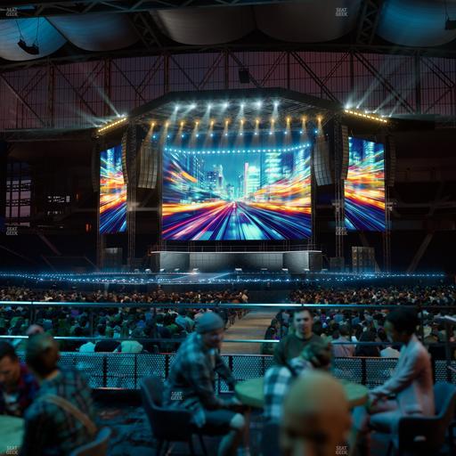 Ford Field - Section Vip Tables 3 Seat View