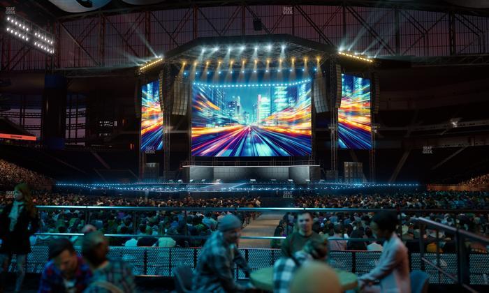 Ford Field - Section Vip Tables 3 Seat View