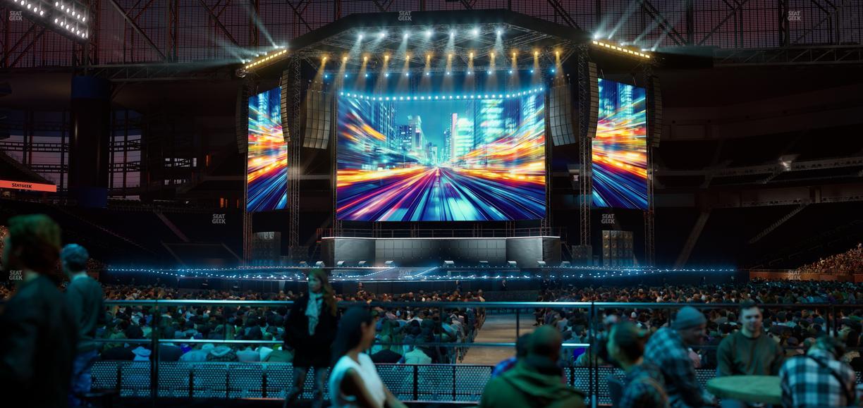 Ford Field - Section Vip Tables 4 Seat View