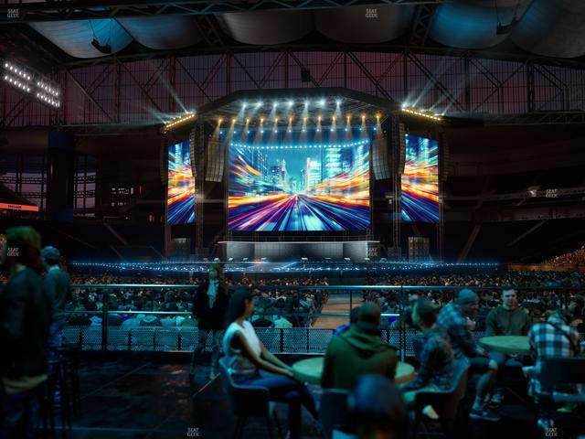 Ford Field - Section Vip Tables 4 Seat View