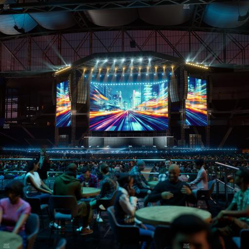 Ford Field - Section Vip Tables 5 Seat View