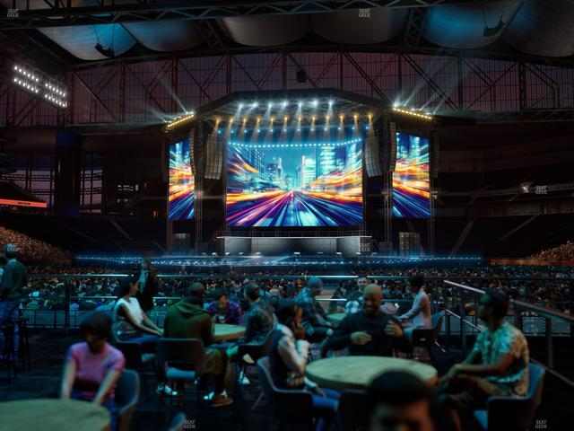 Ford Field - Section Vip Tables 5 Seat View