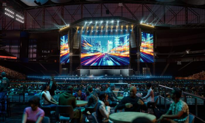 Ford Field - Section Vip Tables 5 Seat View