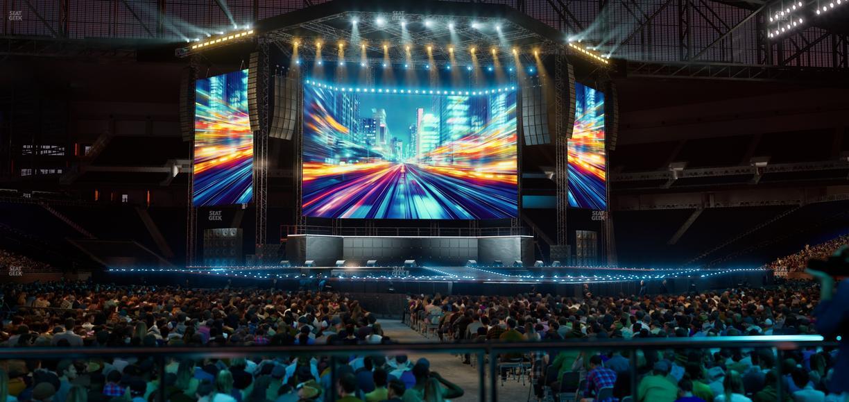 Ford Field - Section Vip Tables 6 Seat View