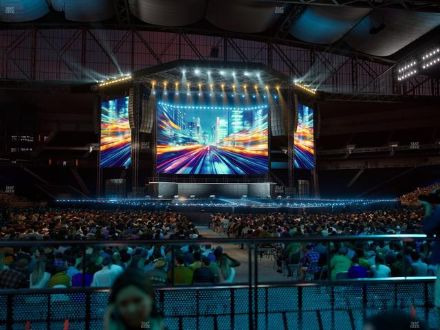 Ford Field - Section Vip Tables 6 Seat View
