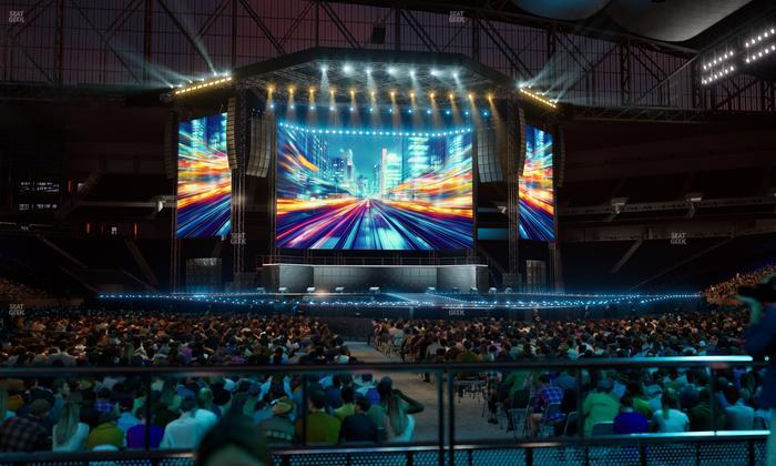 Ford Field - Section Vip Tables 6 Seat View