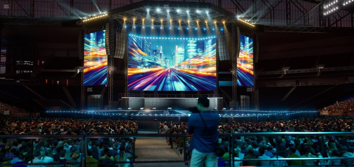 Ford Field - Section Vip Tables 7 Seat View