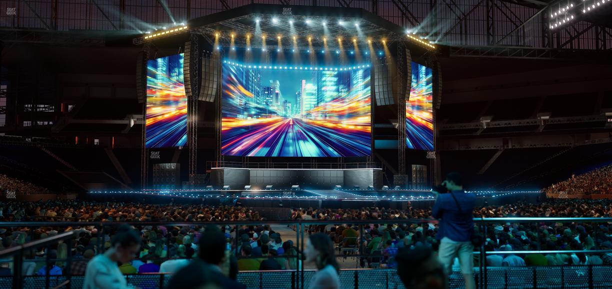 Ford Field - Section Vip Tables 8 Seat View