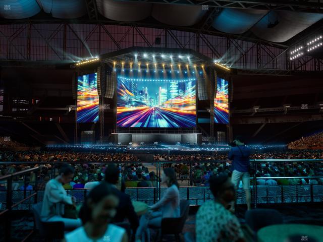 Ford Field - Section Vip Tables 8 Seat View