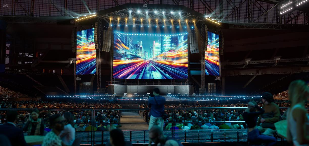 Ford Field - Section Vip Tables 9 Seat View