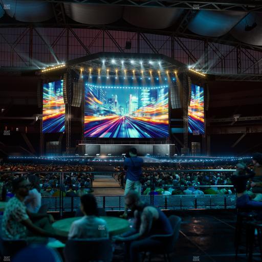 Ford Field - Section Vip Tables 9 Seat View