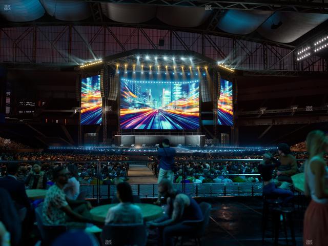 Ford Field - Section Vip Tables 9 Seat View