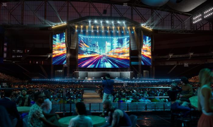 Ford Field - Section Vip Tables 9 Seat View