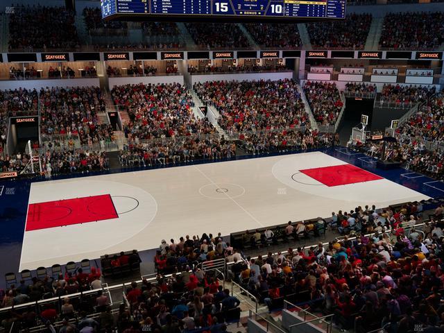 Official view from Section 106 at Gainbridge Fieldhouse