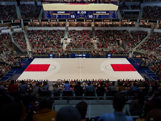 Official view from Section 116 at Gainbridge Fieldhouse
