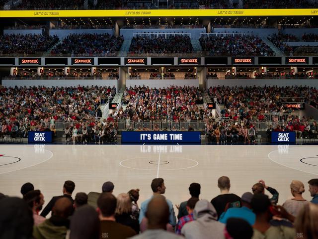 Official view from Section 16 at Gainbridge Fieldhouse