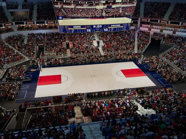 Official view from Section 209 at Gainbridge Fieldhouse