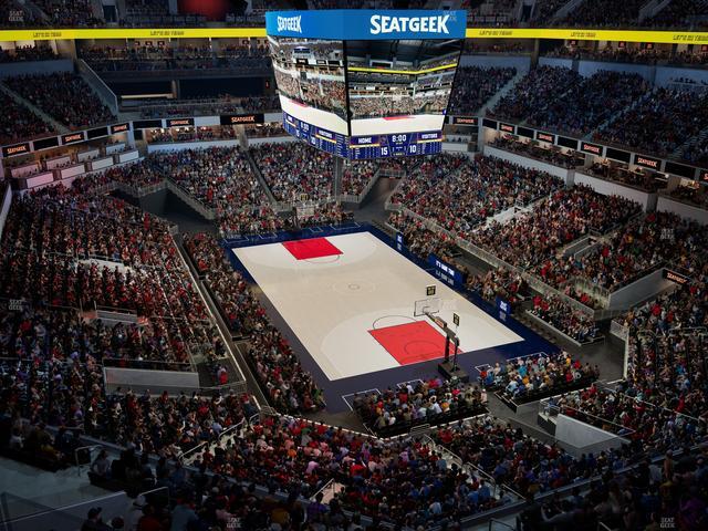 Official view from Section 219 at Gainbridge Fieldhouse