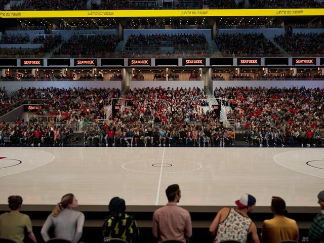 Official view from Section 5 at Gainbridge Fieldhouse