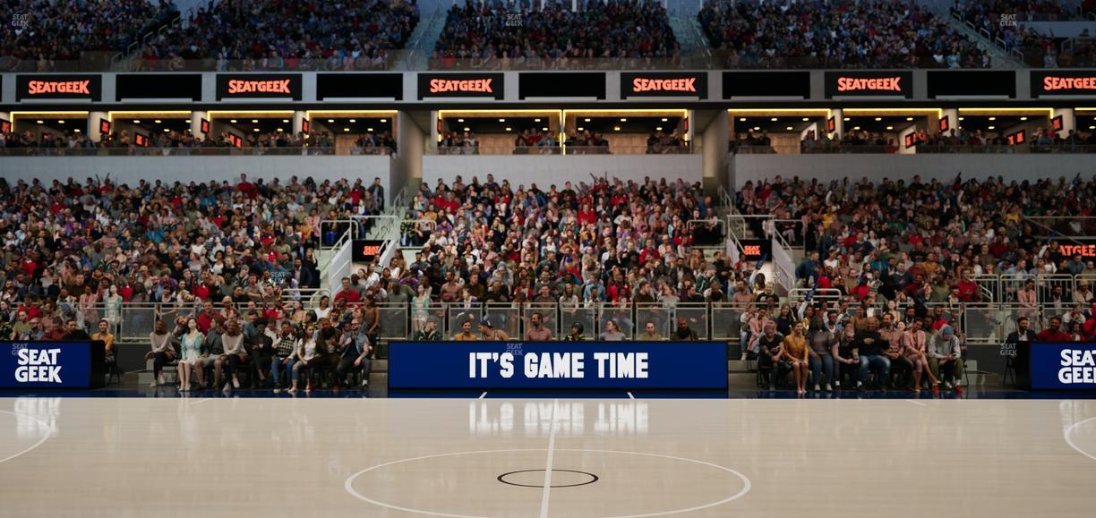 Gainbridge Fieldhouse - Section Courtside J Seat View