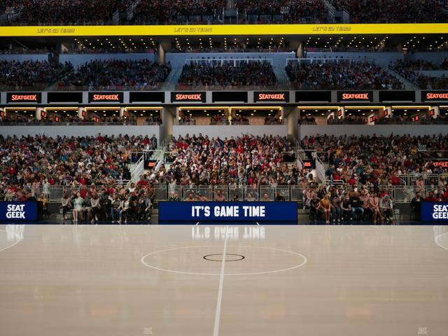 Official view from Section Courtside J at Gainbridge Fieldhouse