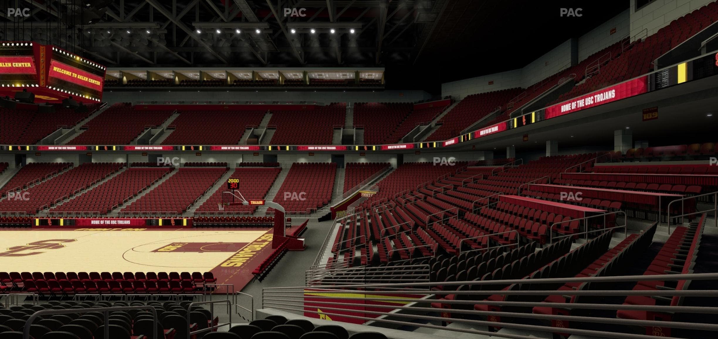 Galen Center - Section 107 Seat View