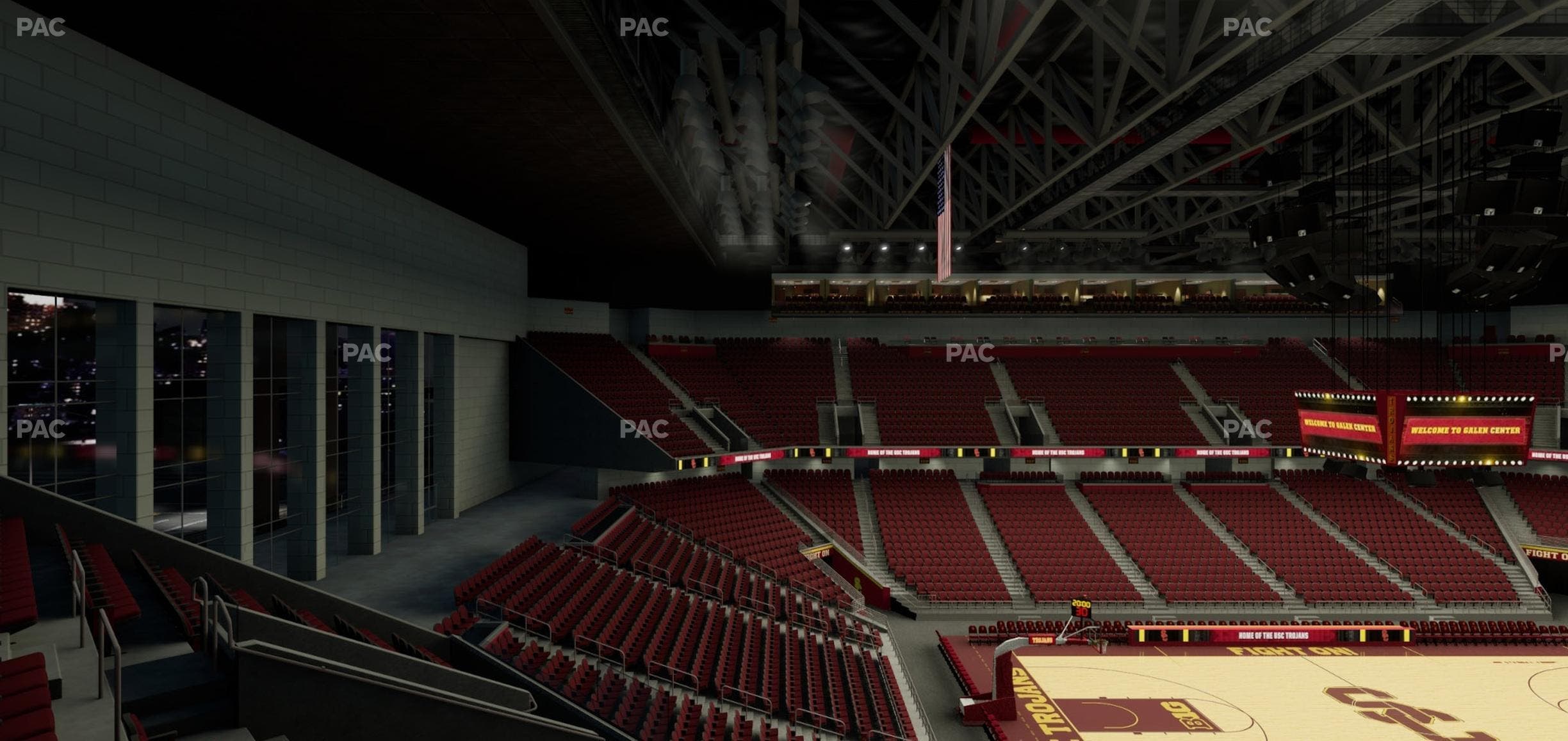 Galen Center - Section 203 Seat View