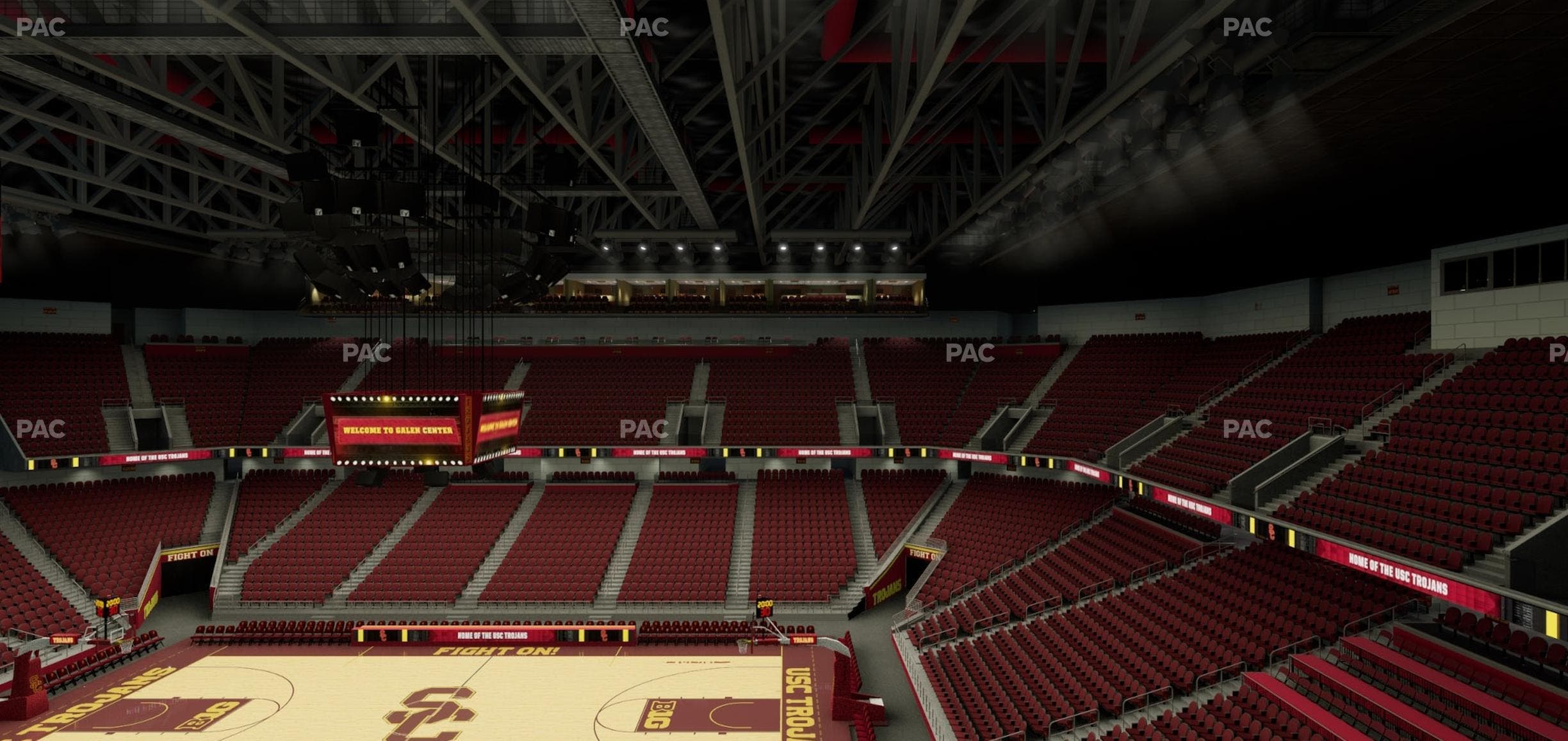 Galen Center - Section 206 Seat View
