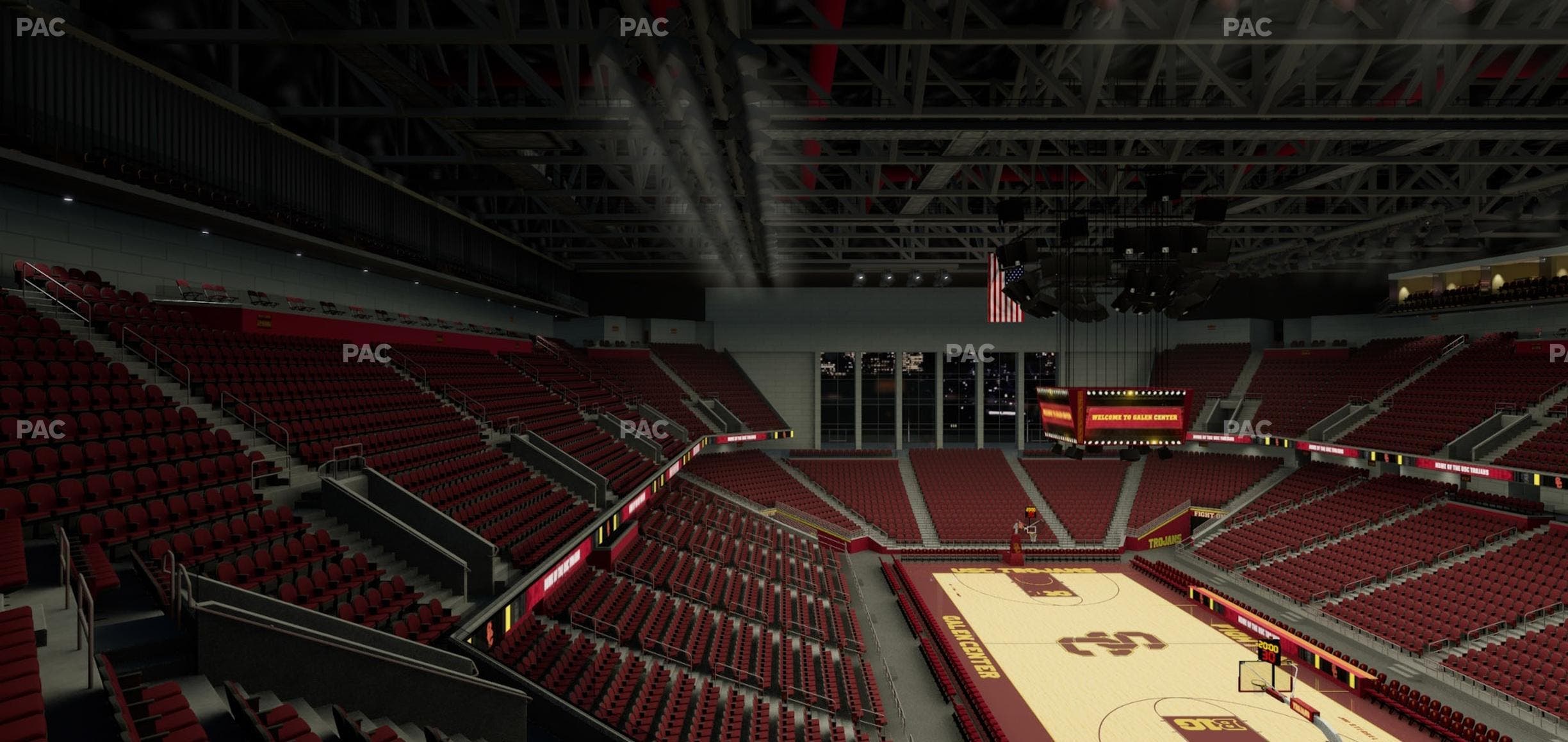 Galen Center - Section 210 Seat View