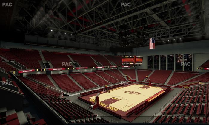 Galen Center - Section 214 Seat View