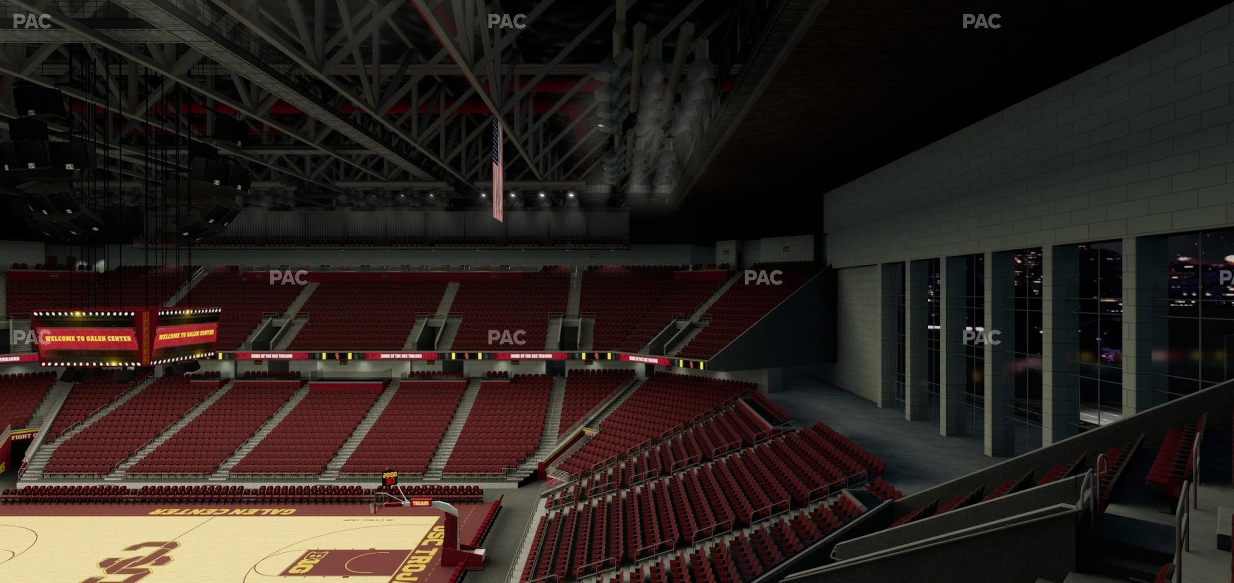 Galen Center - Section 220 Seat View