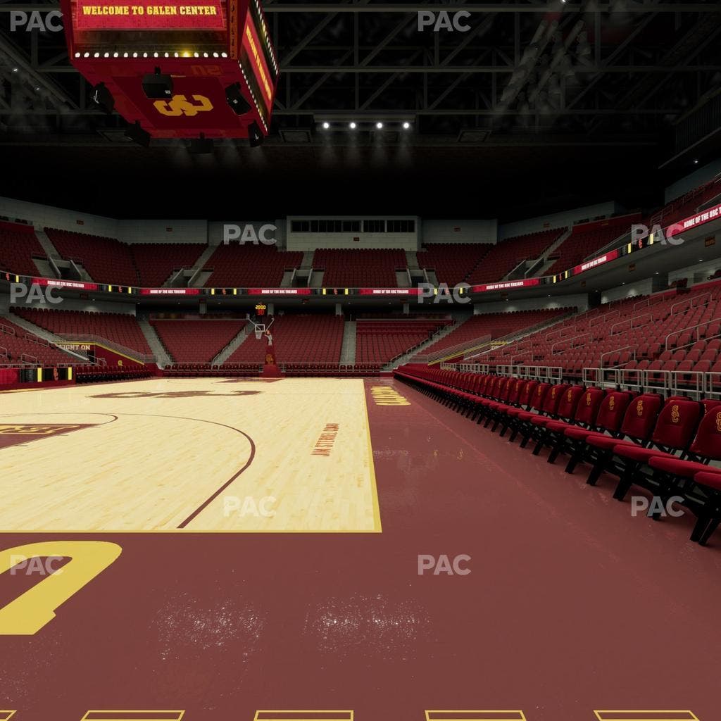 Galen Center - Section Courtside North Seat View