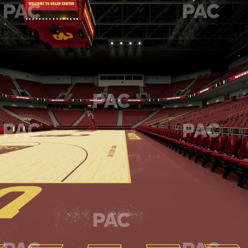 Galen Center - Section Courtside North Seat View