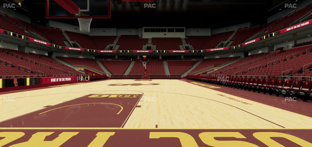Galen Center - Section Courtside North Seat View