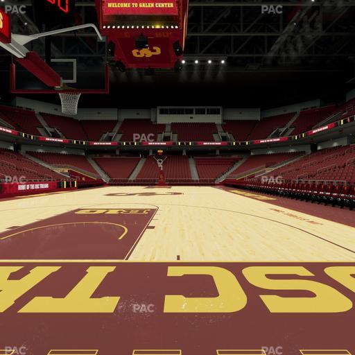 Galen Center - Section Courtside North Seat View