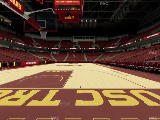 Galen Center - Section Courtside North Seat View