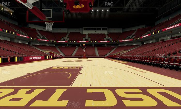 Galen Center - Section Courtside North Seat View