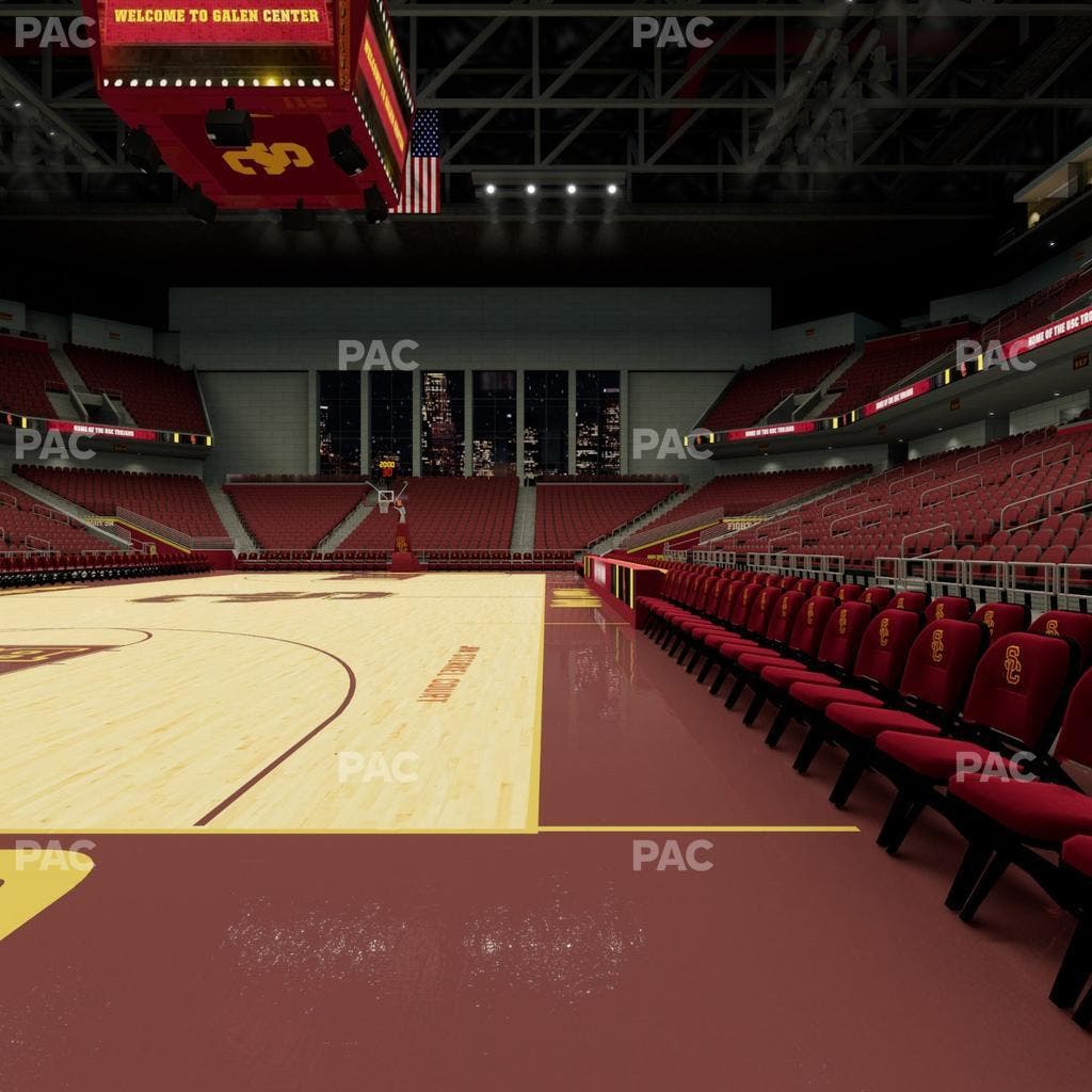 Galen Center - Section Courtside South Seat View