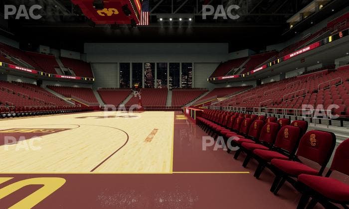 Galen Center - Section Courtside South Seat View