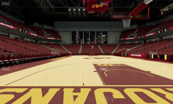 Galen Center - Section Courtside South Seat View