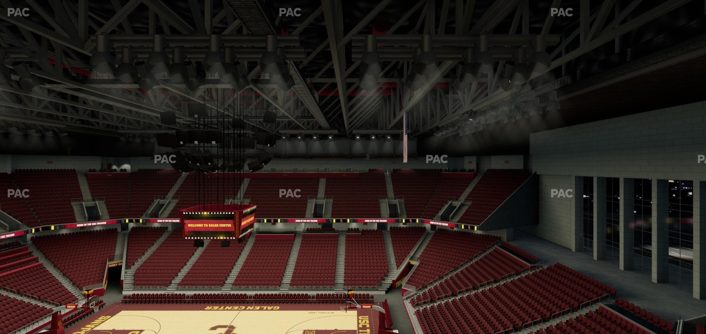 Galen Center - Section Wc E Seat View