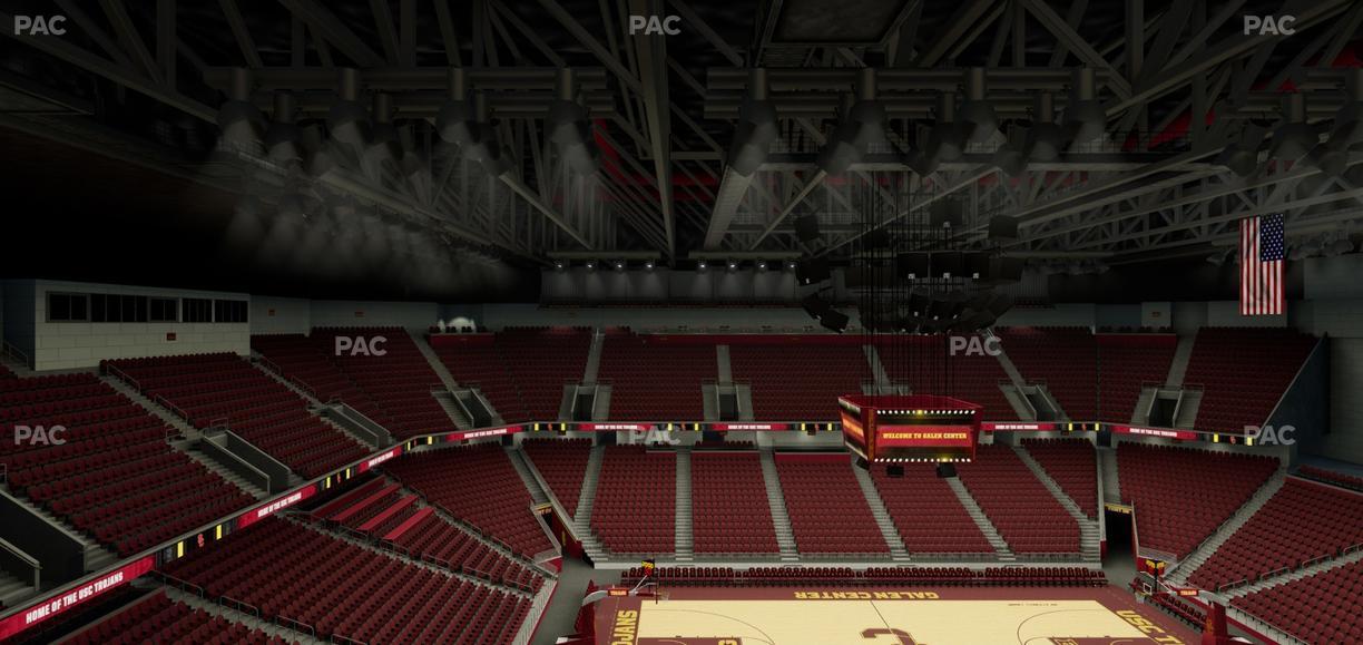 Galen Center - Section Wc E Seat View