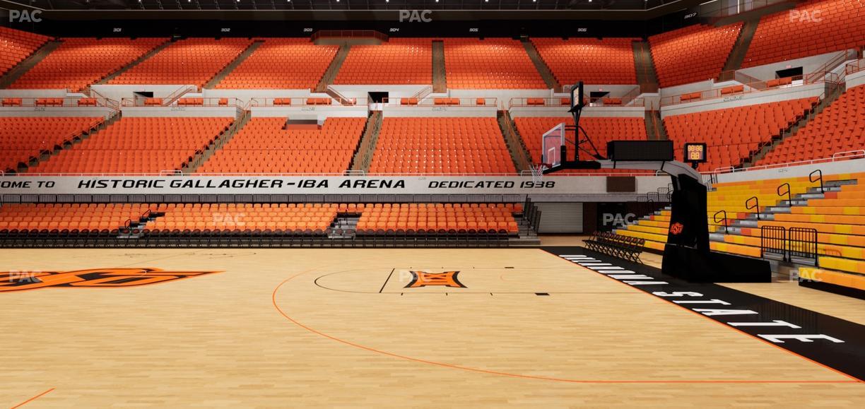 Gallagher-Iba Arena - Section 107 Seat View