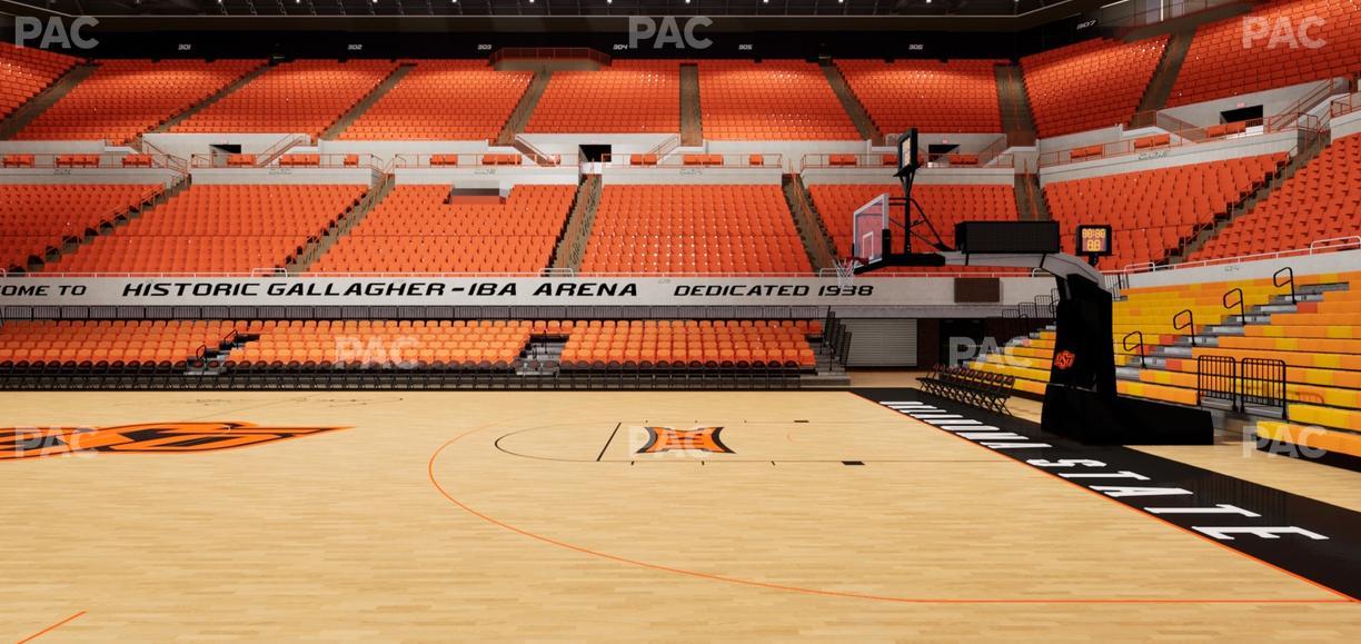Gallagher-Iba Arena - Section 107 Seat View