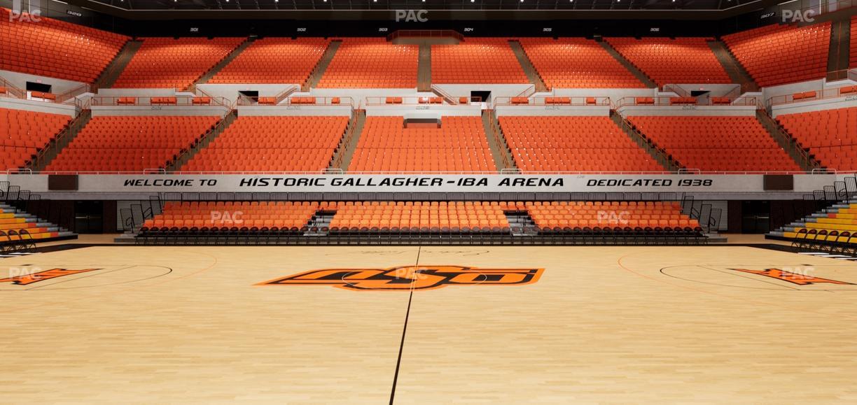 Gallagher-Iba Arena - Section 108 Seat View