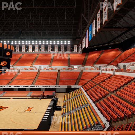 Gallagher-Iba Arena - Section 201 Seat View
