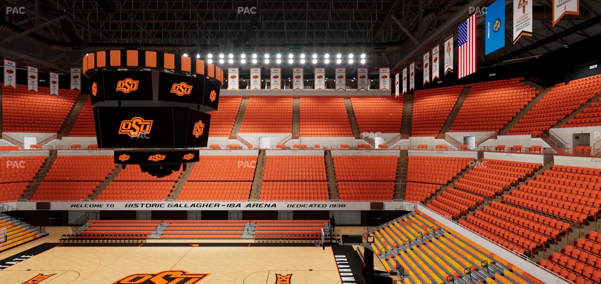 Gallagher-Iba Arena - Section 202 Seat View