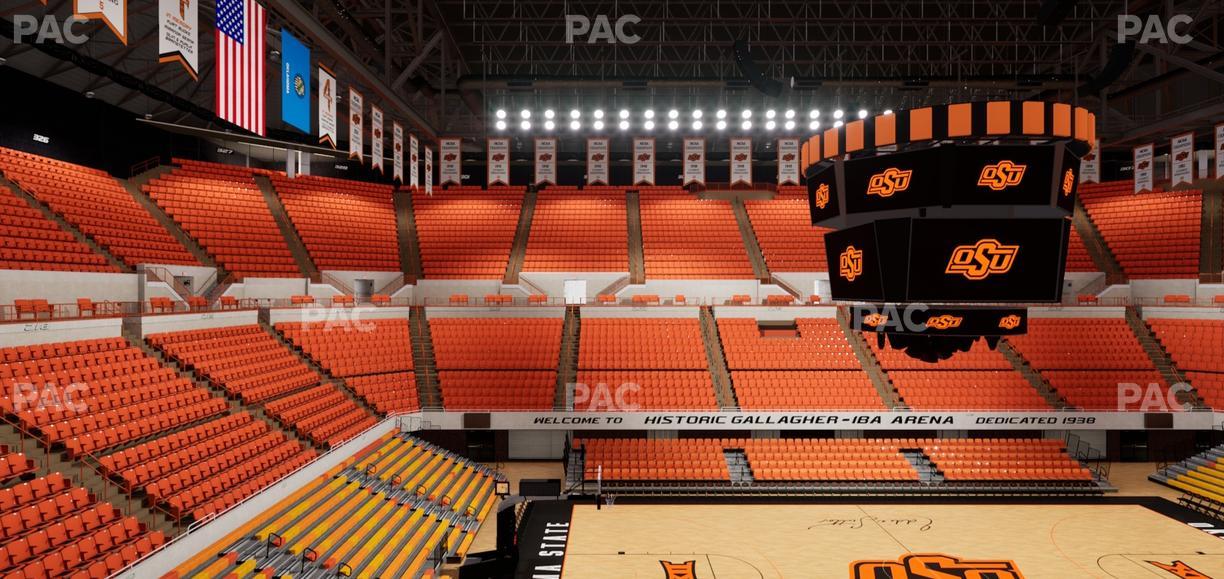 Gallagher-Iba Arena - Section 214 Seat View