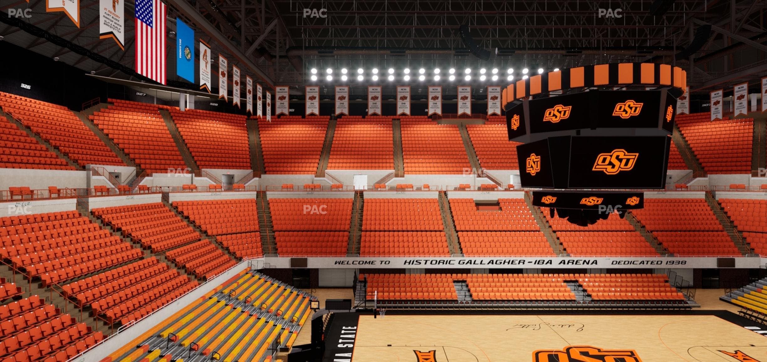 Gallagher-Iba Arena - Section 214 Seat View